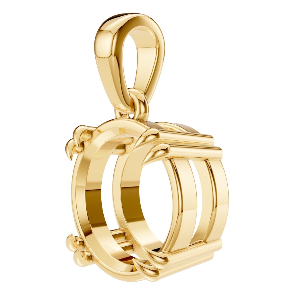 PE-1164 Yellow Gold Pendant UNSET - ANGLE