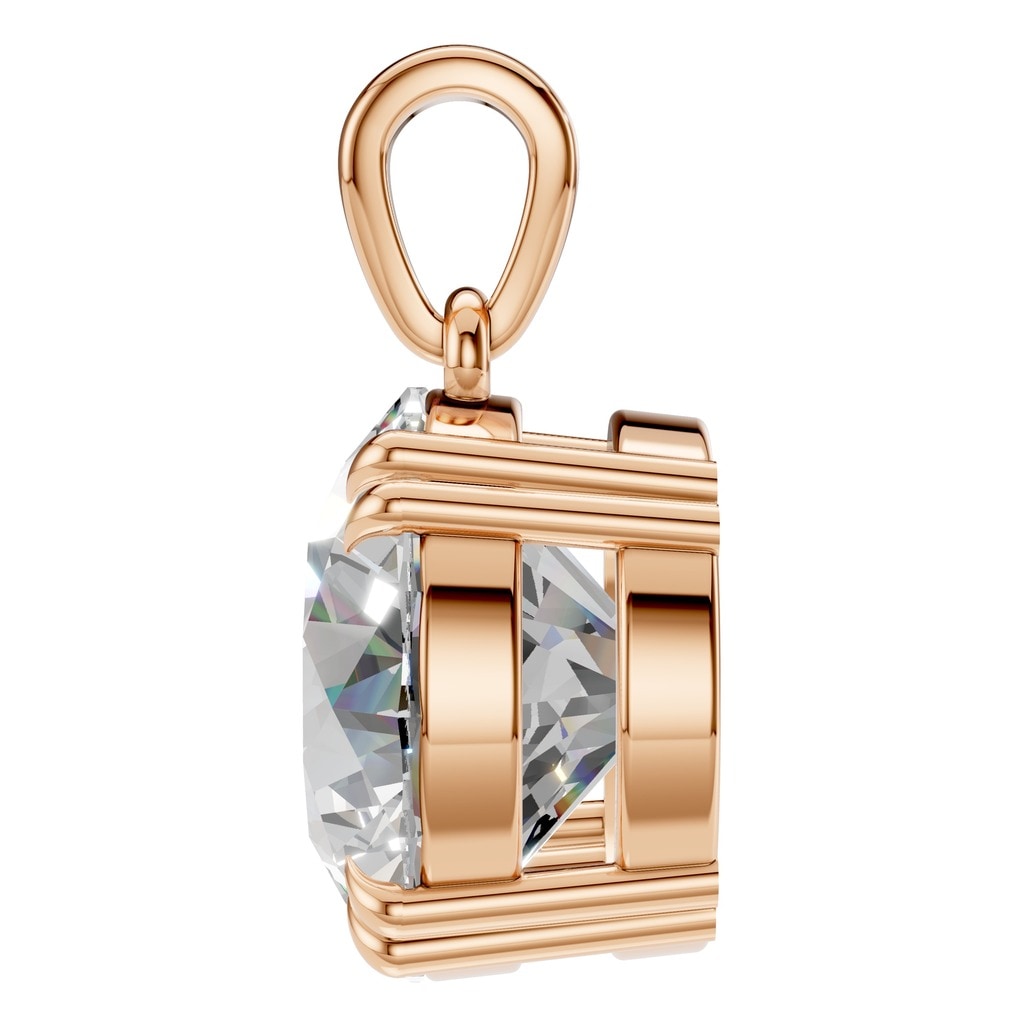 PE-1164 Rose Gold Pendant SET - Side View
