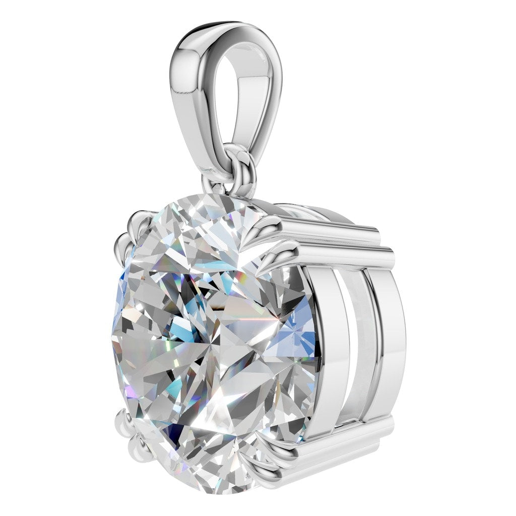 PE-1164 White Gold Pendant SET - ANGLE