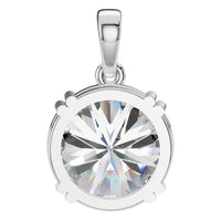 PE-1164 White Gold Pendant SET - BACK