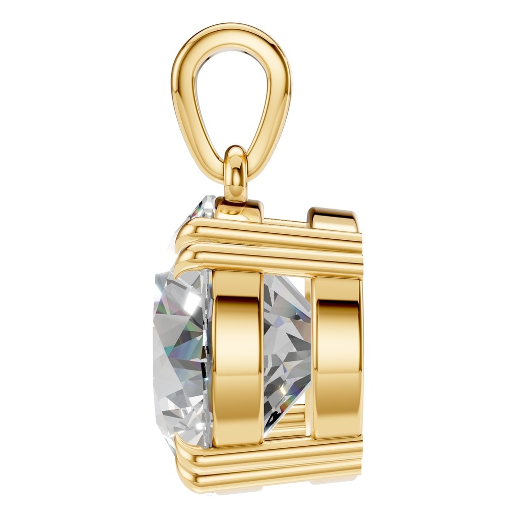 PE-1164 Yellow Gold Pendant SET - Side View