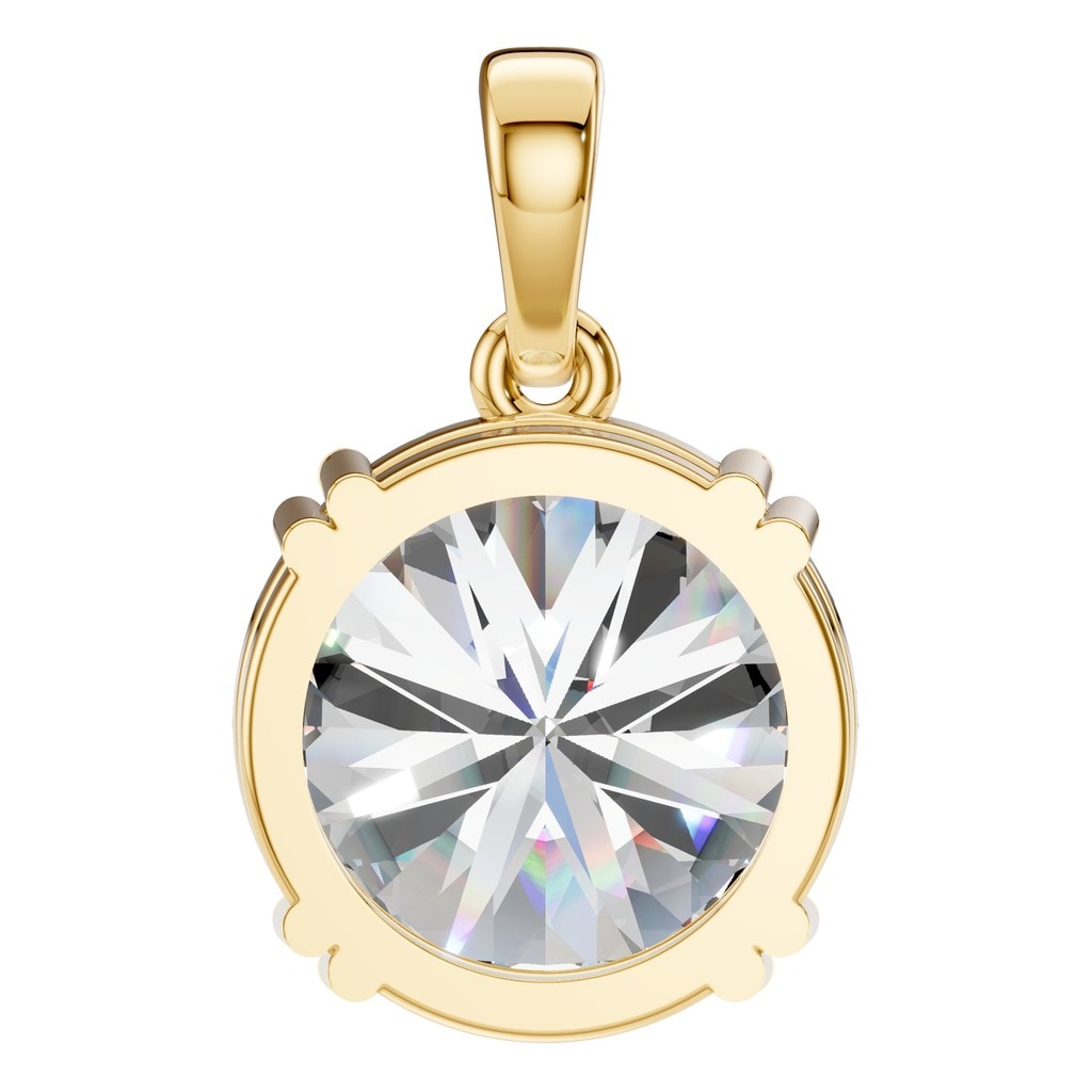 PE-1164 Yellow Gold Pendant SET - BACK