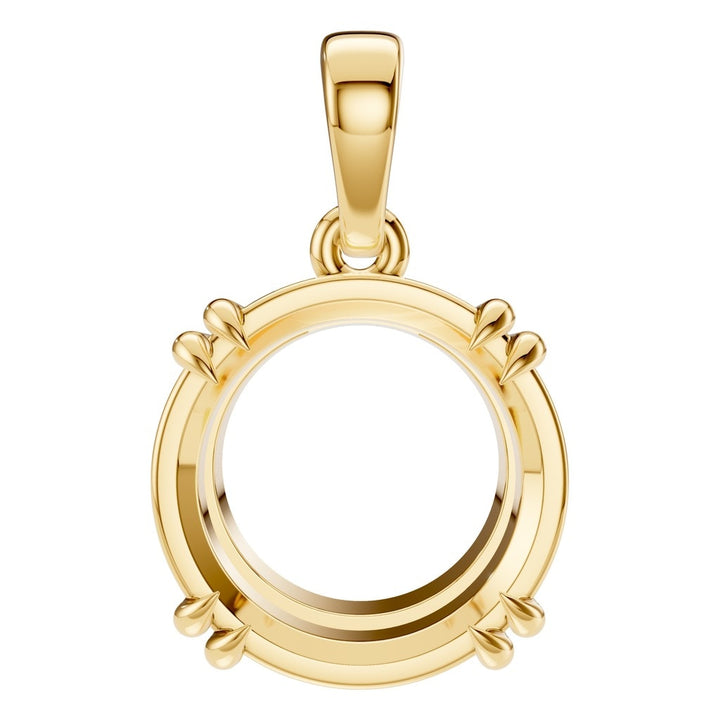 Solitaire Pendant Mounting - Round