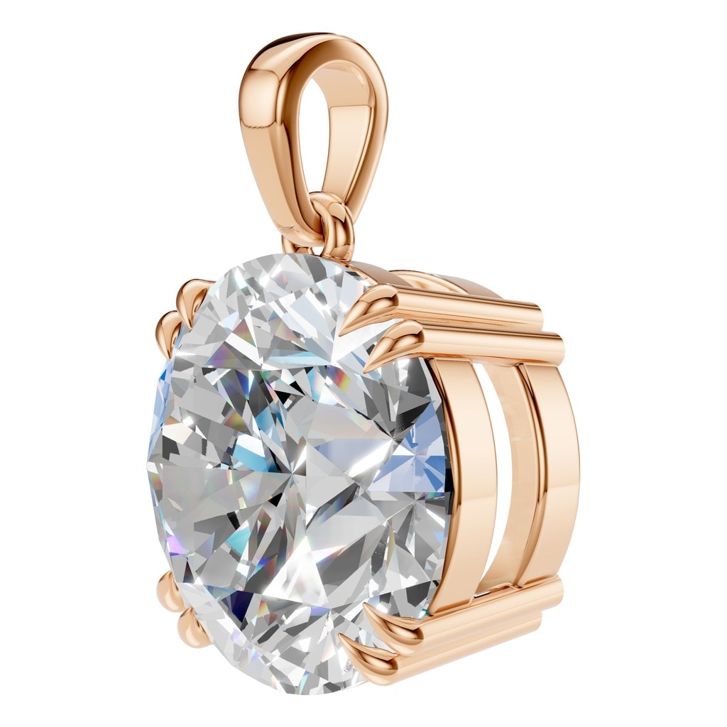 PE-1164 Rose Gold Pendant SET - ANGLE