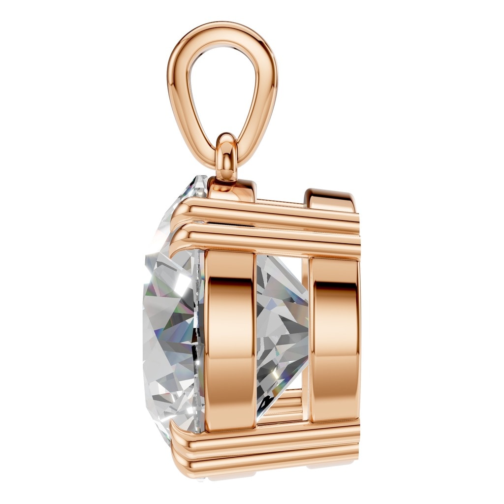 PE-1164 Rose Gold Pendant SET - Side View