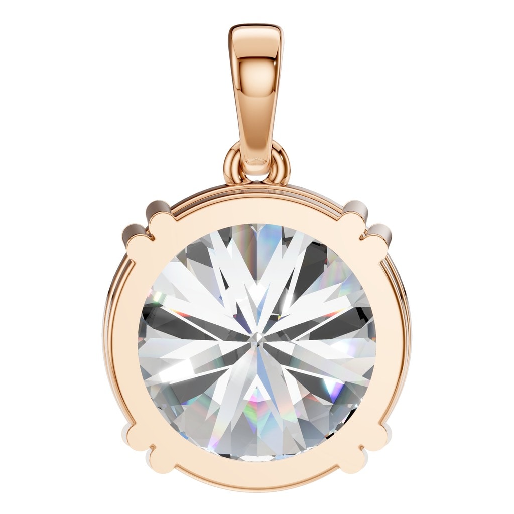 PE-1164 Rose Gold Pendant SET - BACK