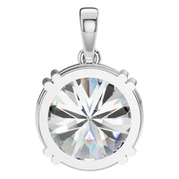 PE-1164 White Gold Pendant SET - BACK