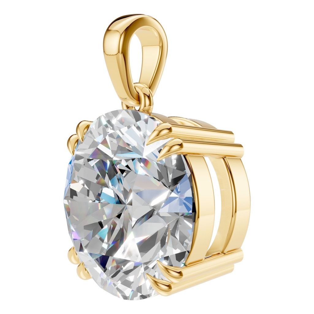 PE-1164 Yellow Gold Pendant SET - ANGLE