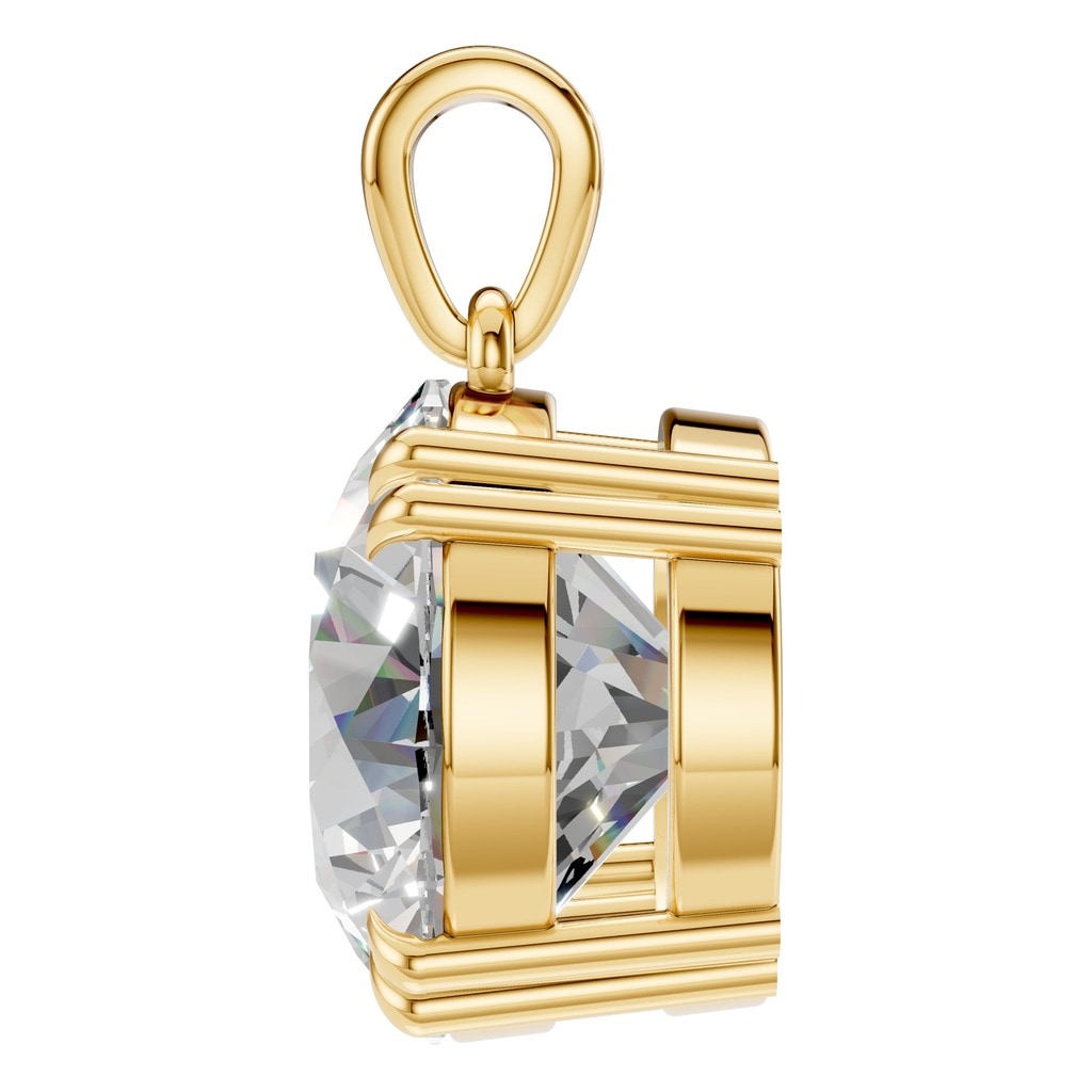 PE-1164 Yellow Gold Pendant SET - Side View