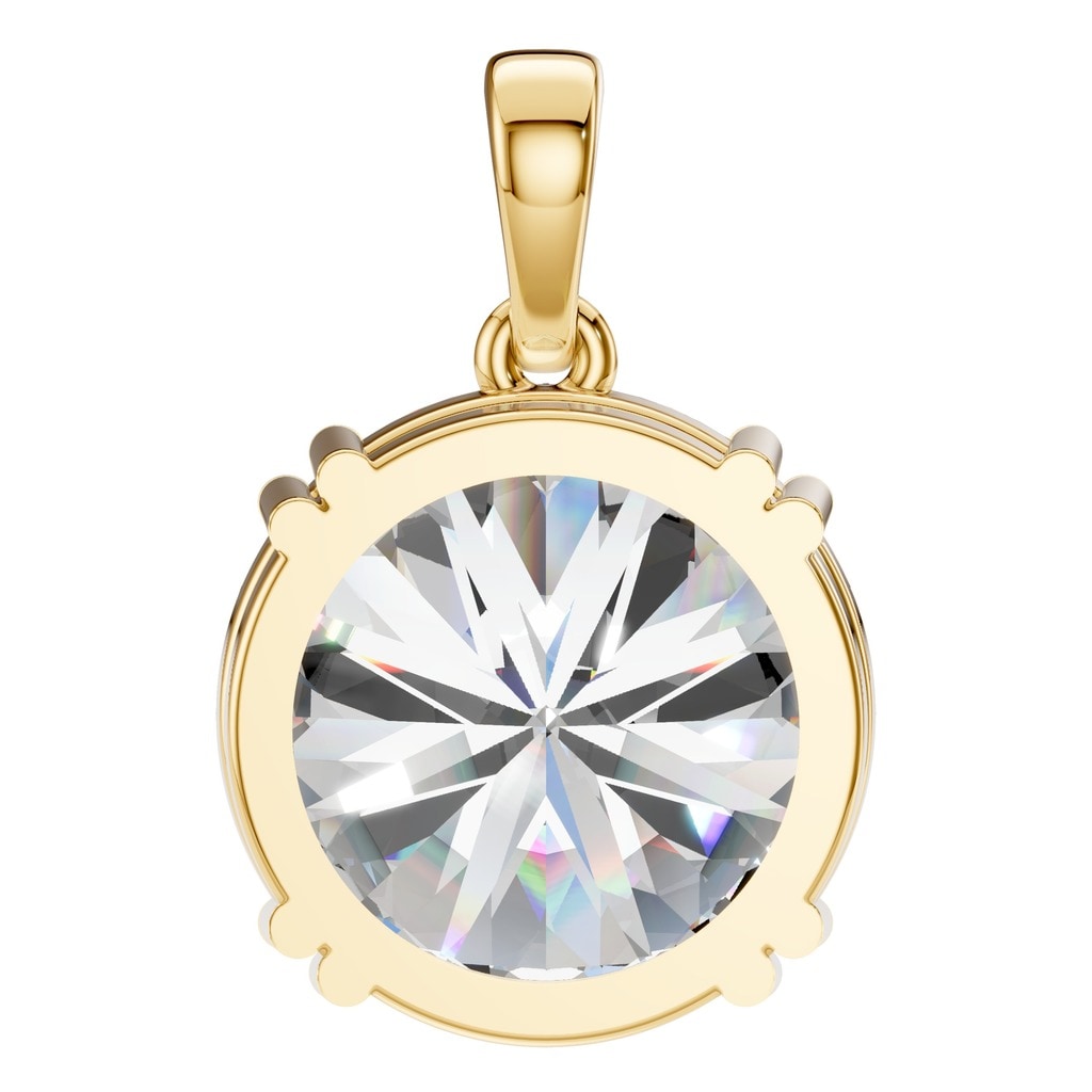 PE-1164 Yellow Gold Pendant SET - BACK