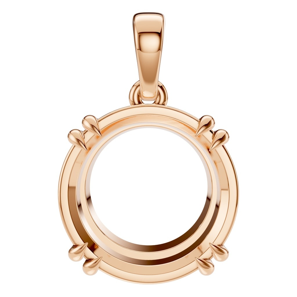 PE-1164 Rose Gold Pendant UNSET - Main View