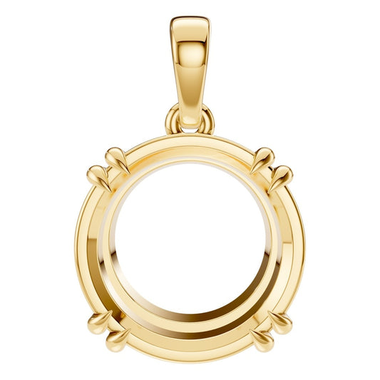 PE-1164 Yellow Gold Pendant UNSET - Main View