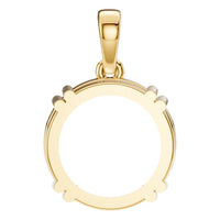 PE-1164 Yellow Gold Pendant UNSET - BACK