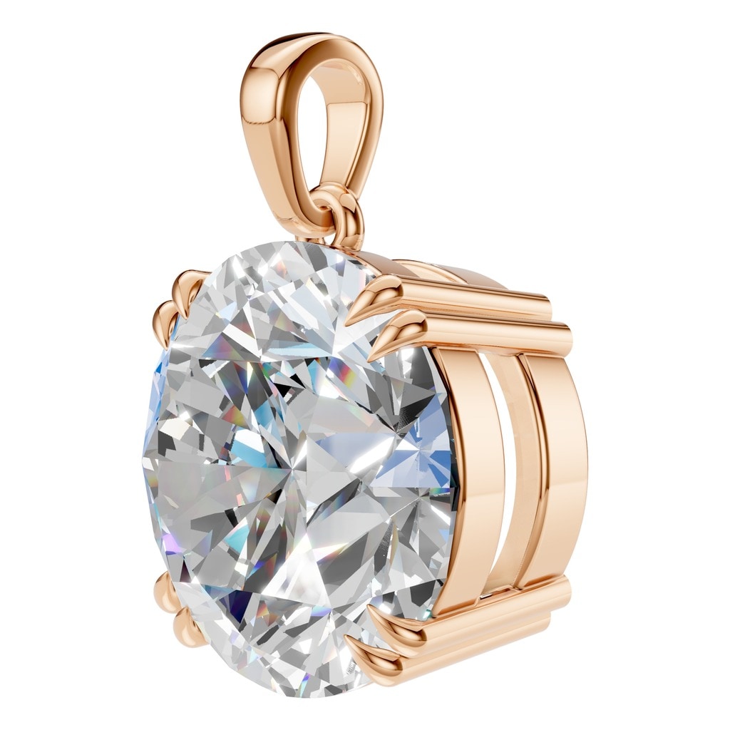 PE-1164 Rose Gold Pendant SET - ANGLE
