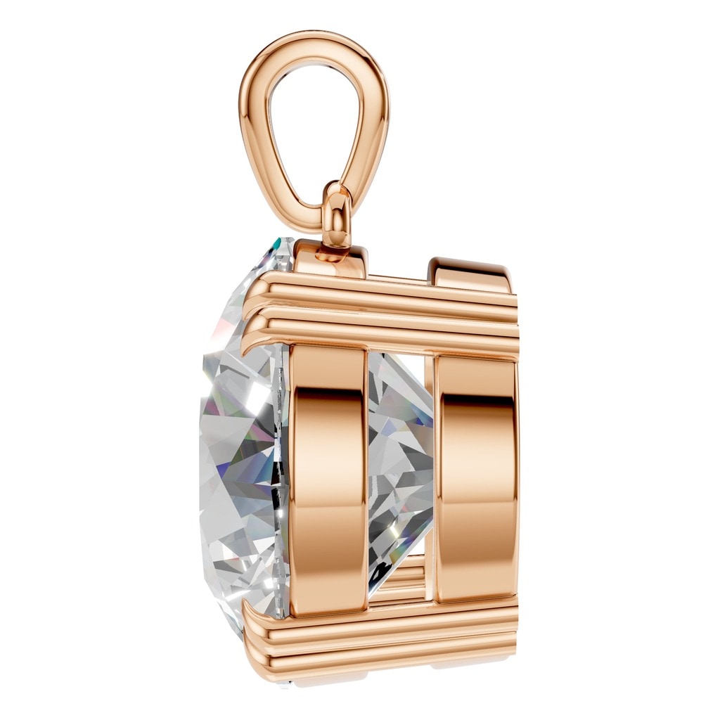 PE-1164 Rose Gold Pendant SET - Side View