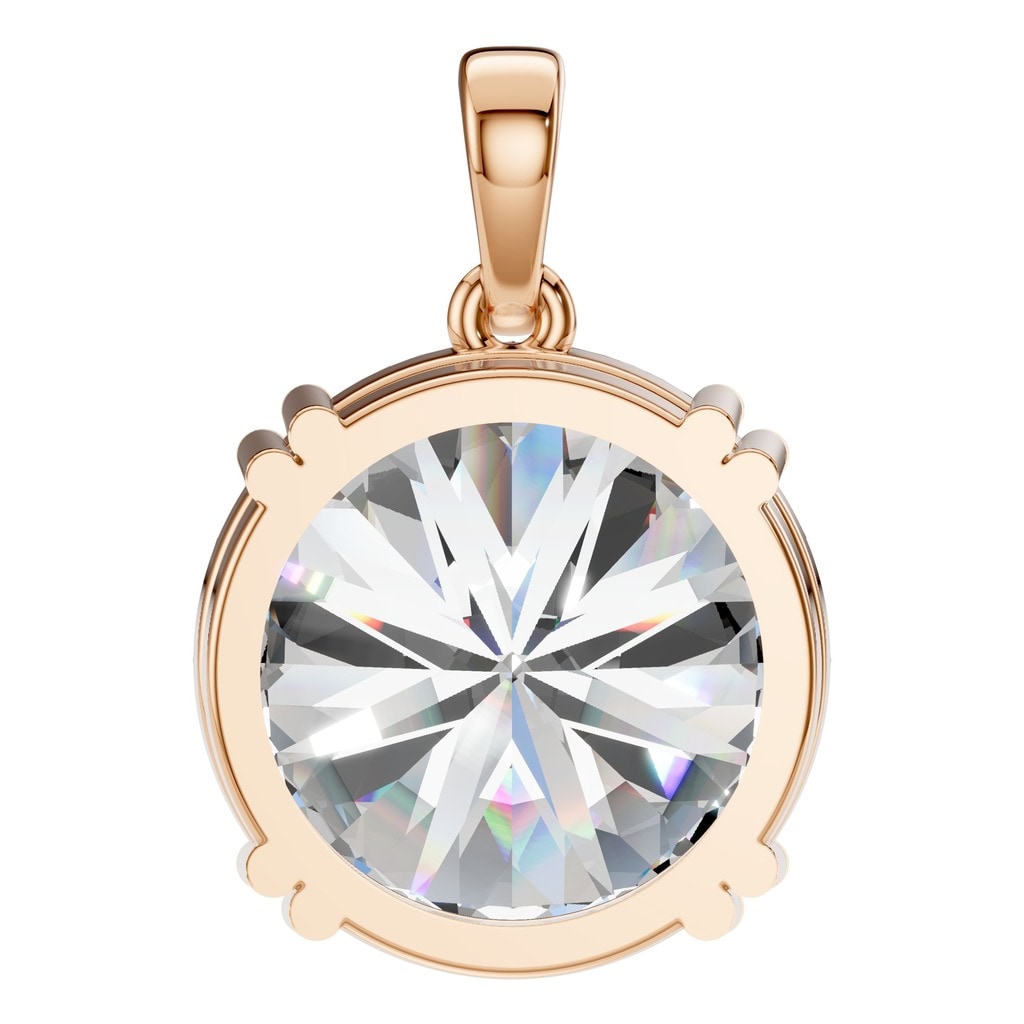 PE-1164 Rose Gold Pendant SET - BACK