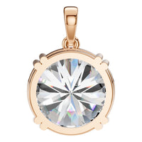 PE-1164 Rose Gold Pendant SET - BACK