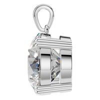 PE-1164 White Gold Pendant SET - Side View