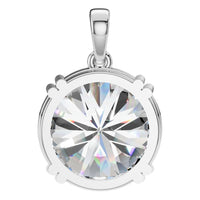 PE-1164 White Gold Pendant SET - BACK