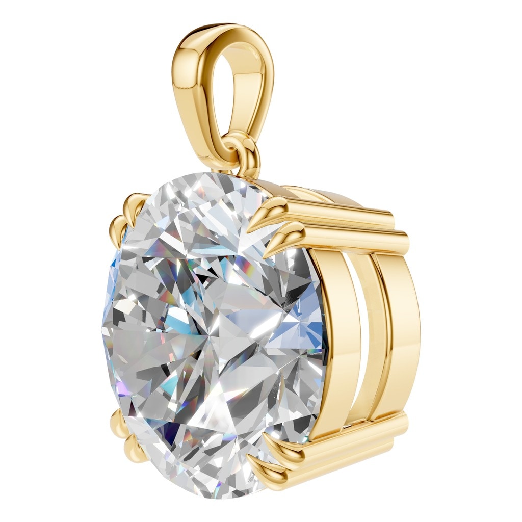 PE-1164 Yellow Gold Pendant SET - ANGLE