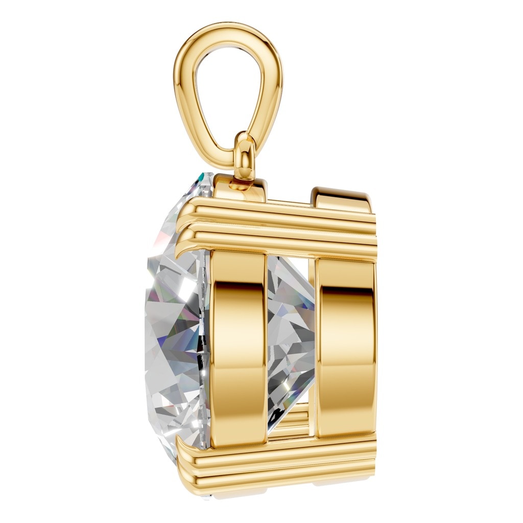 PE-1164 Yellow Gold Pendant SET - Side View