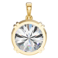 PE-1164 Yellow Gold Pendant SET - BACK