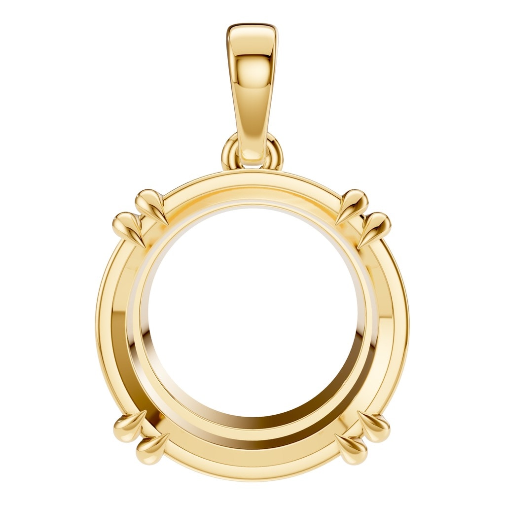 PE-1164 Yellow Gold Pendant UNSET - Main View