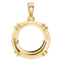 PE-1164 Yellow Gold Pendant UNSET - Main View