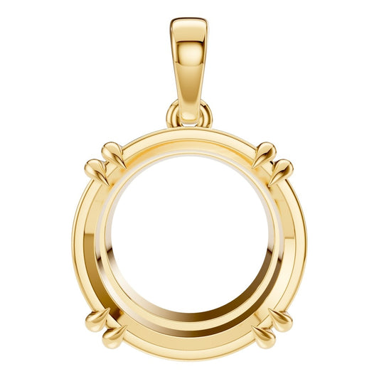 PE-1164 Yellow Gold Pendant UNSET - Main View