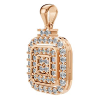 PE-1514 Rose Gold Pendant SET - ANGLE