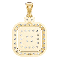 PE-1514 Yellow Gold Pendant SET - BACK