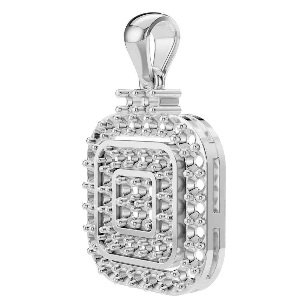PE-1514 White Gold Pendant UNSET - ANGLE