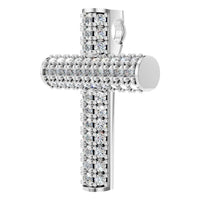 PE-1518 White Gold Pendant SET - ANGLE