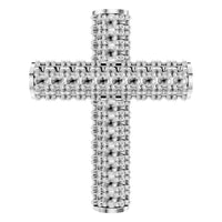 PE-1518 White Gold Pendant UNSET - Main View