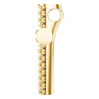 PE-1518 Yellow Gold Pendant UNSET - Side View