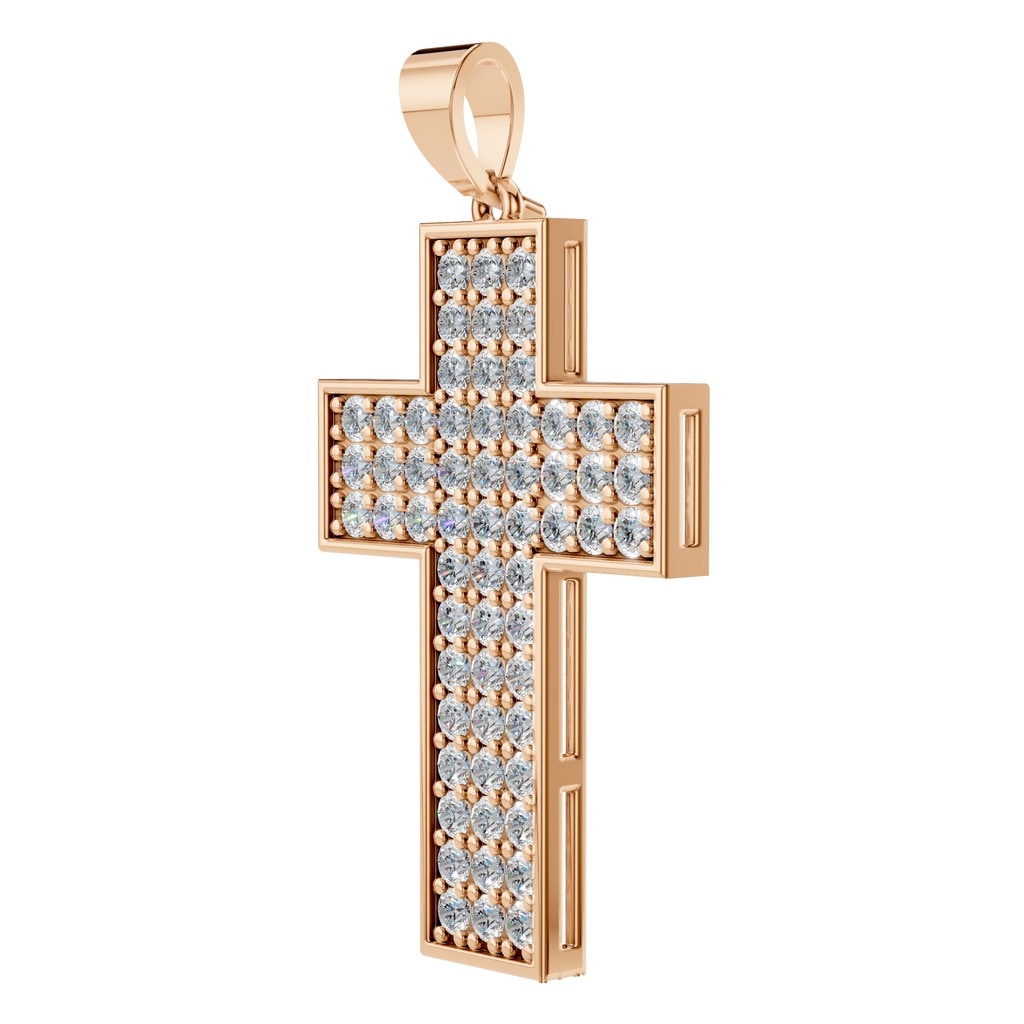 PE-1530 Rose Gold Pendant SET - ANGLE