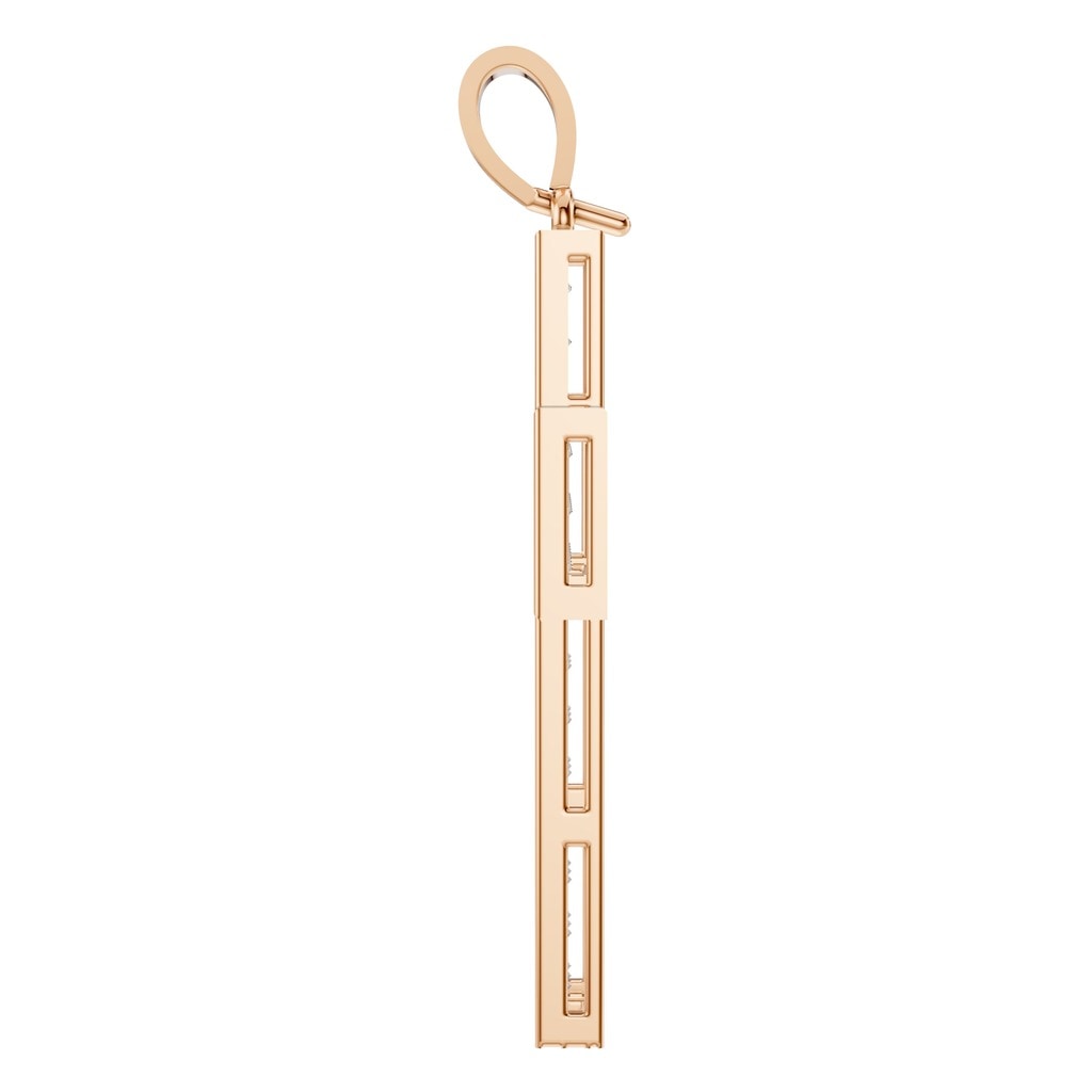 PE-1530 Rose Gold Pendant SET - Side View