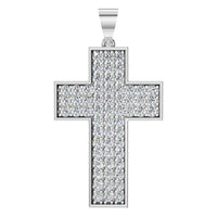 PE-1530 White Gold Pendant SET - Main View