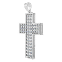PE-1530 White Gold Pendant SET - ANGLE