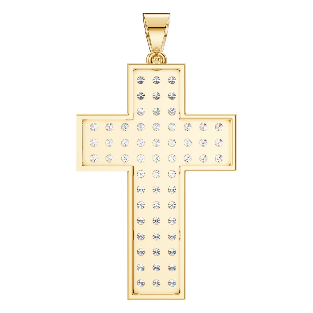 PE-1530 Yellow Gold Pendant SET - BACK