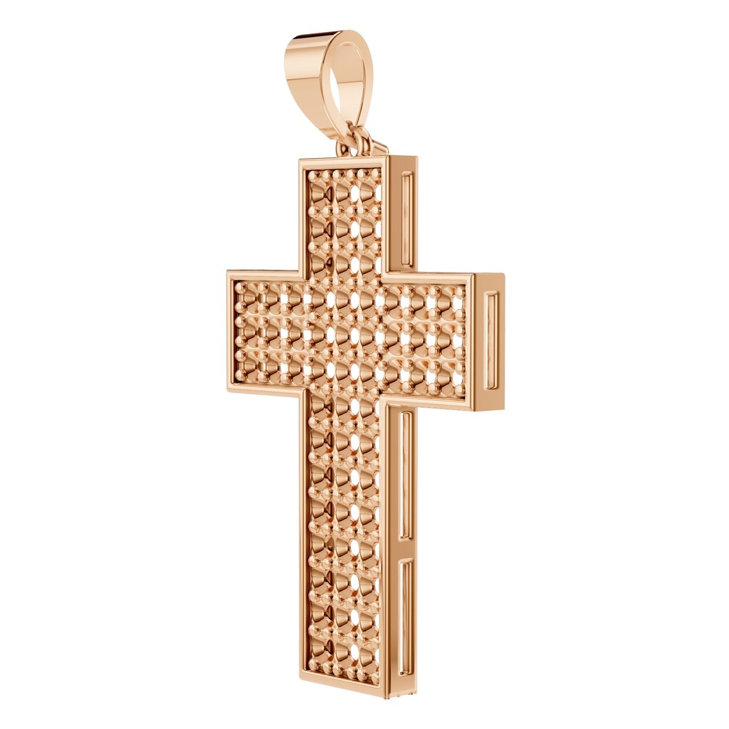 PE-1530 Rose Gold Pendant UNSET - ANGLE