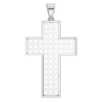 PE-1530 White Gold Pendant UNSET - BACK