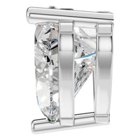 PE-1669 White Gold Pendant SET - Side View