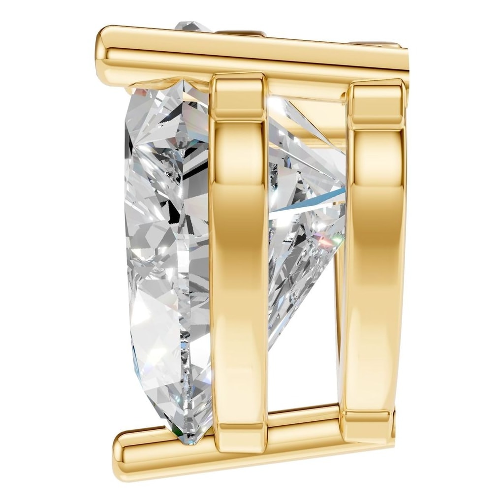 PE-1669 Yellow Gold Pendant SET - Side View