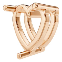 PE-1669 Rose Gold Pendant UNSET - ANGLE