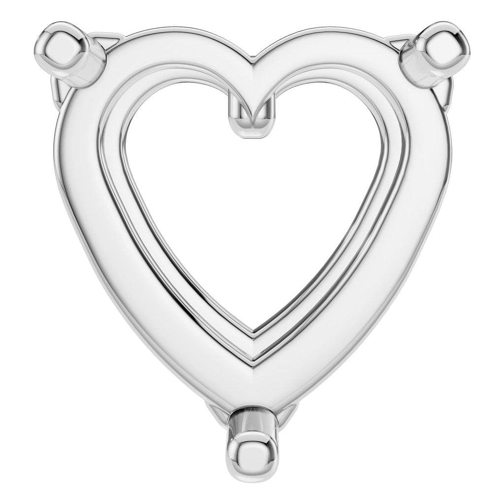 PE-1669 White Gold Pendant UNSET - Main View