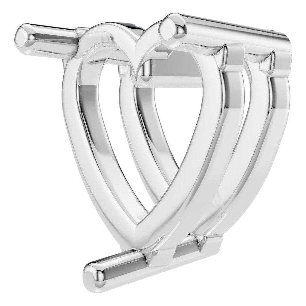 PE-1669 White Gold Pendant UNSET - ANGLE