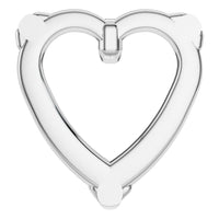 PE-1669 White Gold Pendant UNSET - BACK