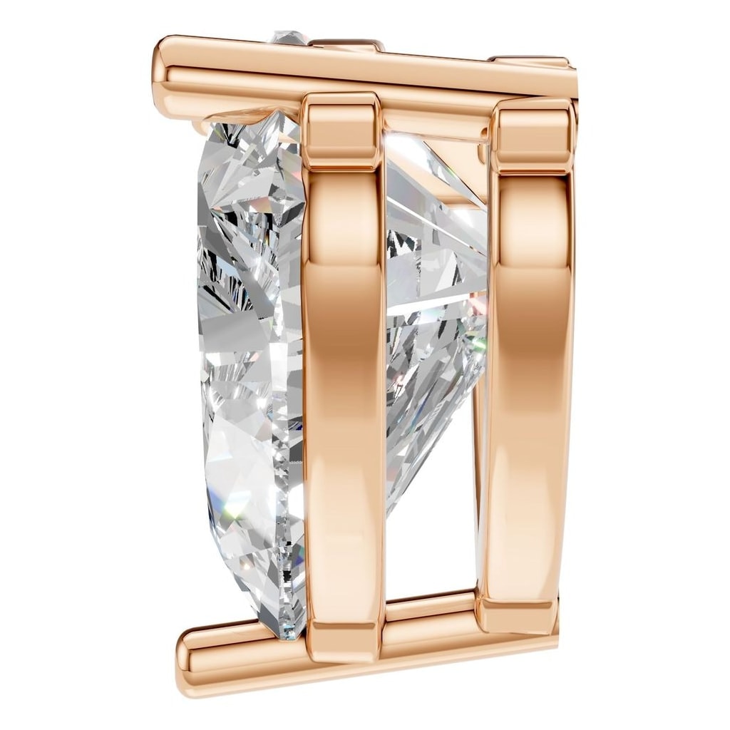 PE-1669 Rose Gold Pendant SET - Side View