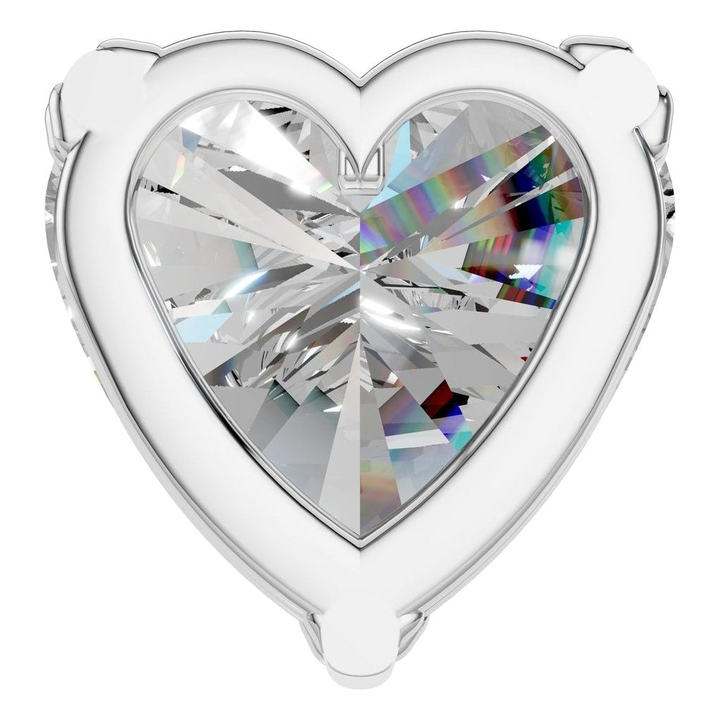 PE-1669 White Gold Pendant SET - BACK